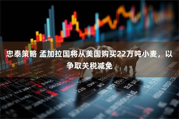 忠泰策略 孟加拉国将从美国购买22万吨小麦，以争取关税减免